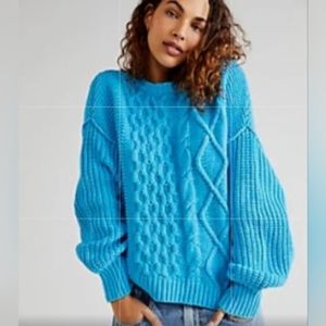 Free People Dream Cable Knit Sweater Women's sz Small